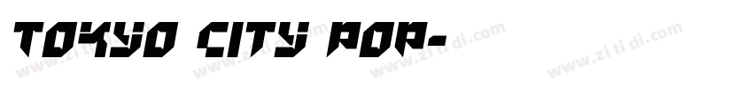 Tokyo City Pop字体转换